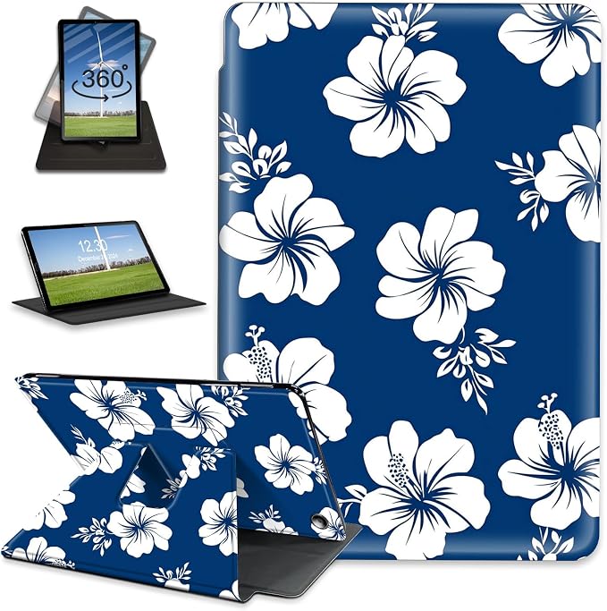 for Amazon Fire Max 11 2023 Release Table Case 11'' Rotating Auto Wake Sleep Leather Table Case for Amazon Fire Max 11 2023 Release Stand Bird Flowers Design for Woman Man
