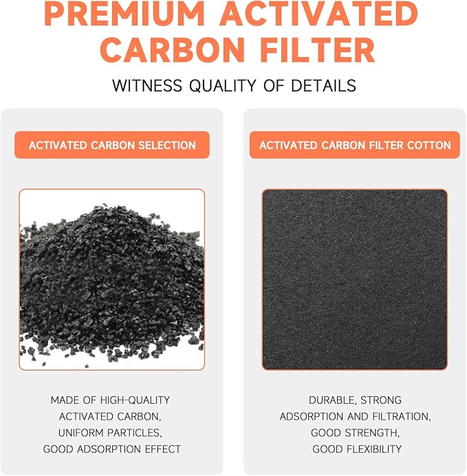Carbon Filter 12 Pack 4" x 12" Activated Charcoal Air Vent Filters Premium