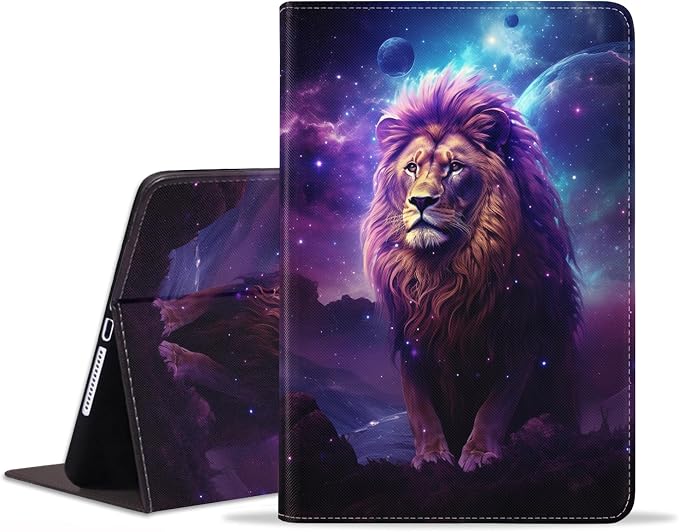 Case for Samsung Galaxy Tab S10 Plus 2024/ S9 Plus/ S9 FE Plus 5G 12.4 Inch 2023 Slim PU Leather Stand Folio Cover with Auto Wake Sleep Abstract Paint Dogs