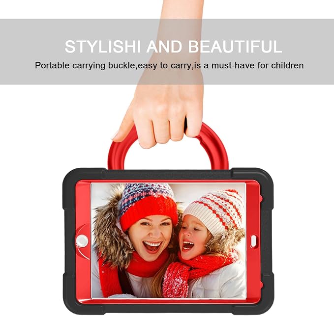 AKABEILA Compatible with Amazon Fire HD 8 2020/2022 Tablet Case，Rugged Kids Case with Stand Lightweight Shockproof Kids Friendly Tablet Cover Black