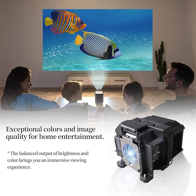 SORNEICDR EL-PLP67 Replacement Projector Lamp Bulb Compatible with Epson ex5210 ex7210 ex3210 ex3212 vs210 vs220 s11 x12 x15 eb-s02 eb-w12 PowerLite Home Cinema 500 707 710hd 750hd, with Housing