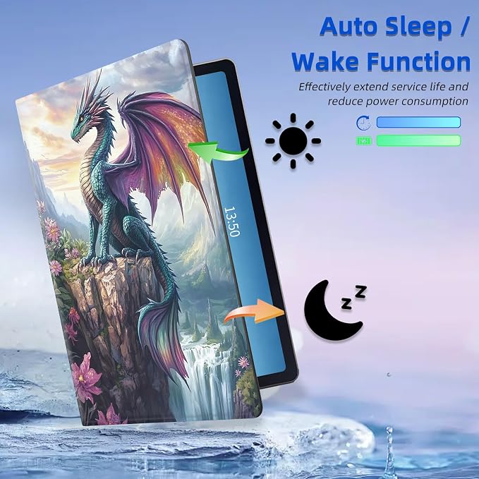 for Amazon Fire Max 11 2023 Release Table Case 11'' Rotating Auto Wake Sleep Leather Table Case for Amazon Fire Max 11 2023 Release Stand Bird Flowers Design for Woman Man