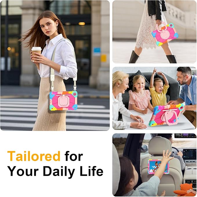 Case for Samsung Galaxy Tab A9 Plus 11 Inch 2023 Ubearkk Rugged Case for Samsung Galaxy A9+ Tablet SM-X210/X216/X218 with Screen Protector 360 Rotating Stand Shoulder Strap Pen Holder Black
