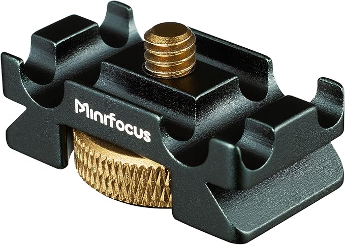 MINIFOCUS Camera Cable Clamp with Arca Swiss System, Aluminum Alloy Tether Cable Block Clip with 4 Grooves, USB Cable Lock Clip Clamp HDMI Protector for All DSLR Cameras Cable