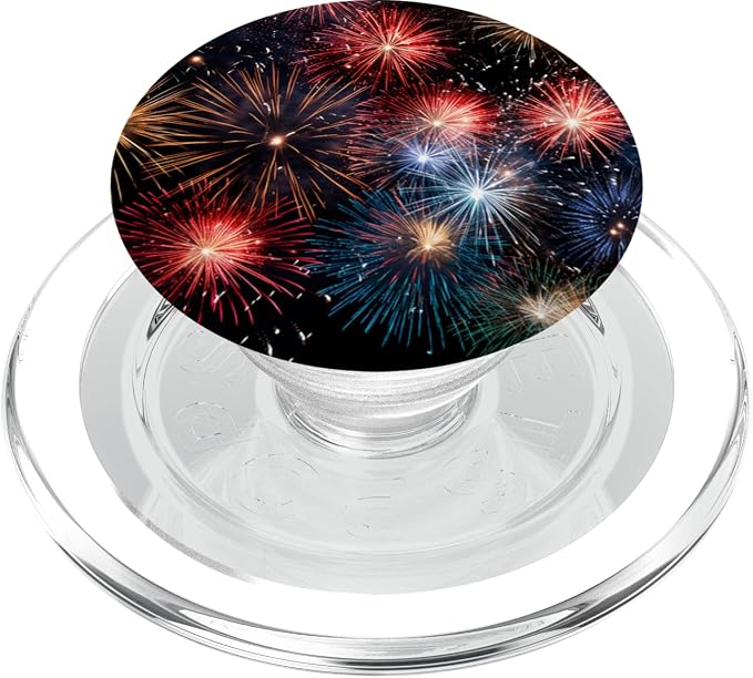 Red White And Blue Firework Pattern PopSockets Adhesive PopGrip