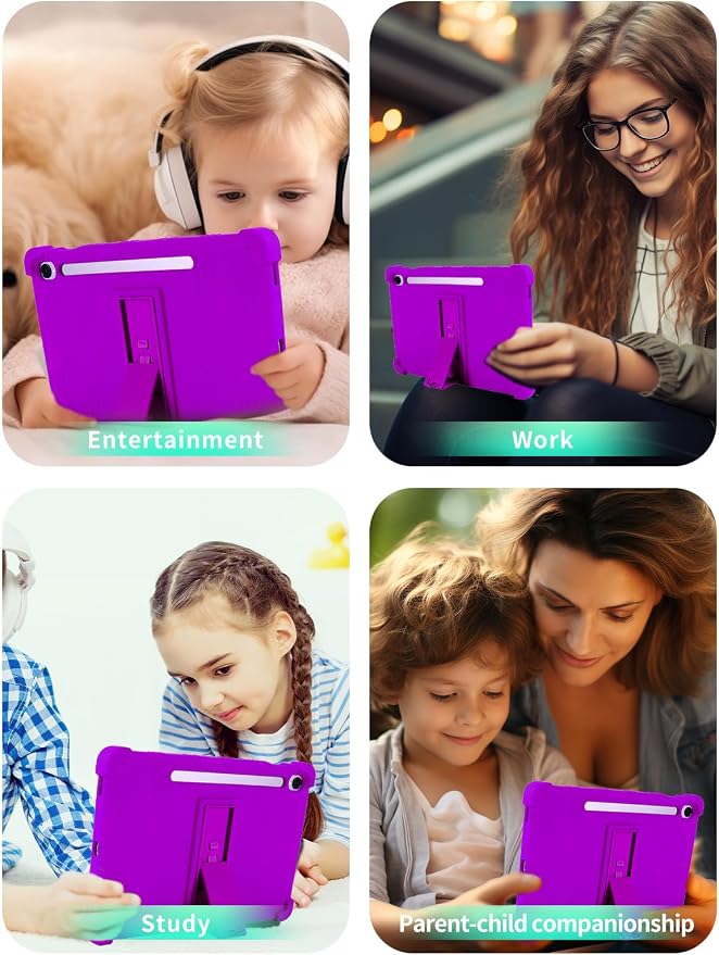 Case for Samsung Galaxy Tab S11 Tablet 11 inchWUNIAK Shock Proof Lightweight Stand Rubber Shell Protective CoverKids Friendly Soft Silicone Adjustable Stand CoverBlue
