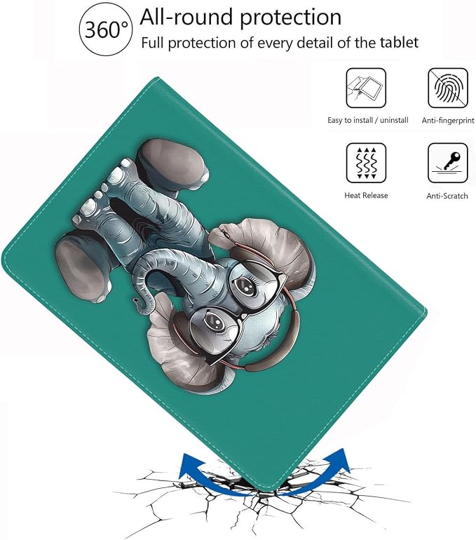 for iPad mini 7 (A17 Pro) 2024 Case/iPad mini 6 2021 Case Adjustable Stand Auto Wake/Sleep Smart Leather Cover for iPad mini 7th/6th Generation 8.3 Inch Sloth