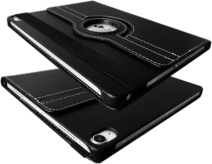 Case for ipad Pro 12.9 inch 3rd Generation 2018 Model A1876 A2014 A1895 A1983 360 Degree Rotating Smart Leather Auto Sleep/Wake Black