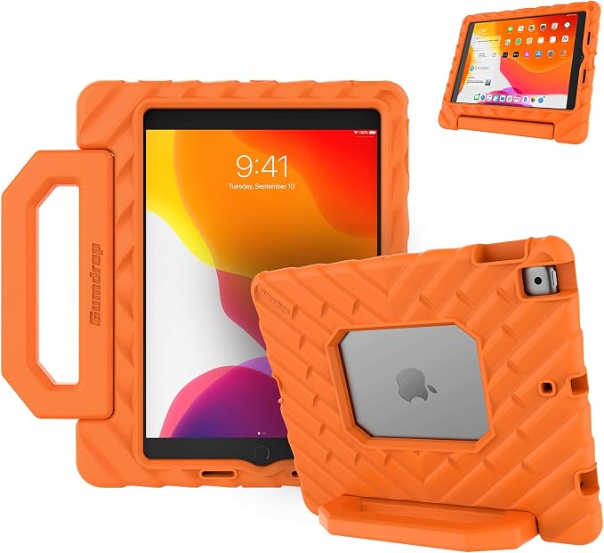 Gumdrop FoamTech Rugged case Fits Apple iPad 11th Generation (A16) &amp 10th Gen 10.9 inch Drop Tested Cover - Black