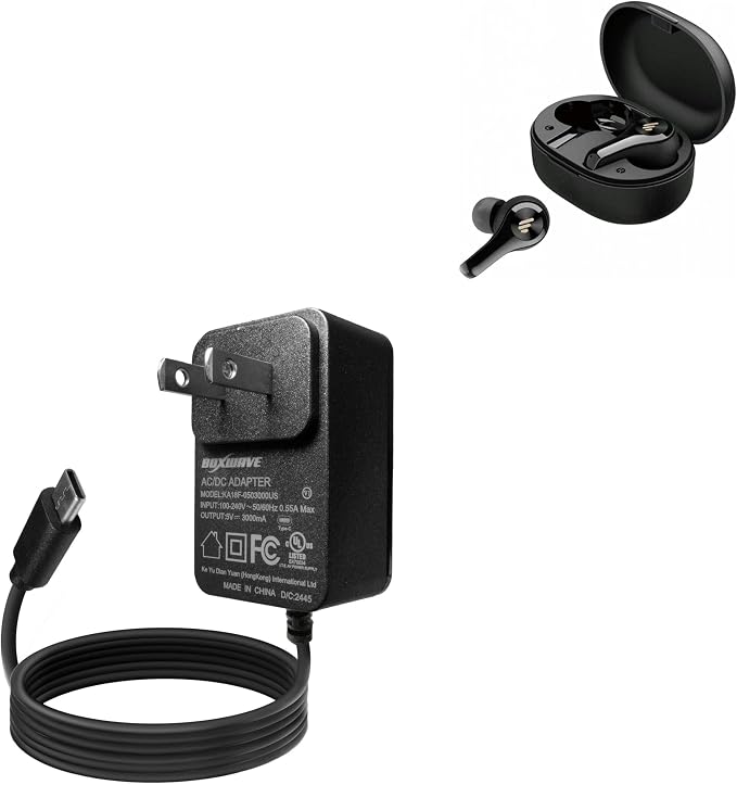 BoxWave Charger Compatible with Edifier X5 - Wall Charger Direct (15W) Rapid Charge Your Device with Built-in 3ft Cable