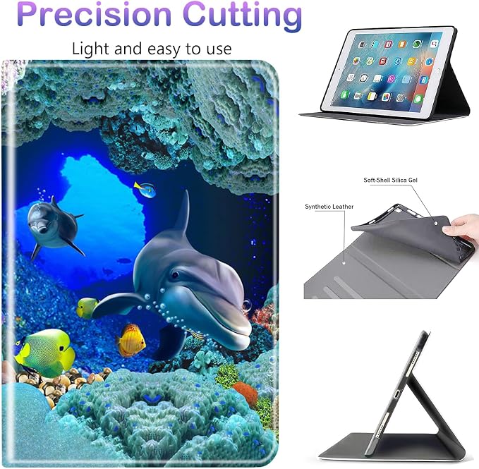 Case for iPad 10.2-inch (2021/2020/2019)/ iPad Air 10.5 2019 / iPad Pro 10.5 Multi-Angle Bracket with Automatic Sleep/Wake Protection Case - Babe We Got This