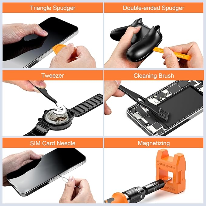 JOREST 117 in 1 Precision Screwdriver Set, Tool Gifts for Men, Mini Repair Tool Kit with Torx Triwing Bits, Repair for Computer, Macbook, Laptop, PC, RC, PS5, iphone, Electronics, XBOX, Glasses