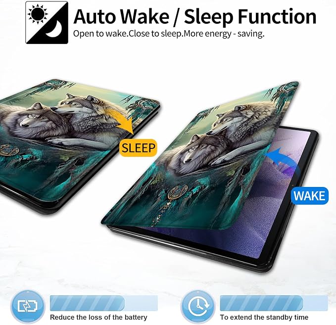Case for iPad (A16) 11th Generation 11 Inch (2025)iPad 10th Generation 10.9 Inch (2022)PU Leather Slim Standing Smart Coverwith Auto Sleep/WakeBall on Fire