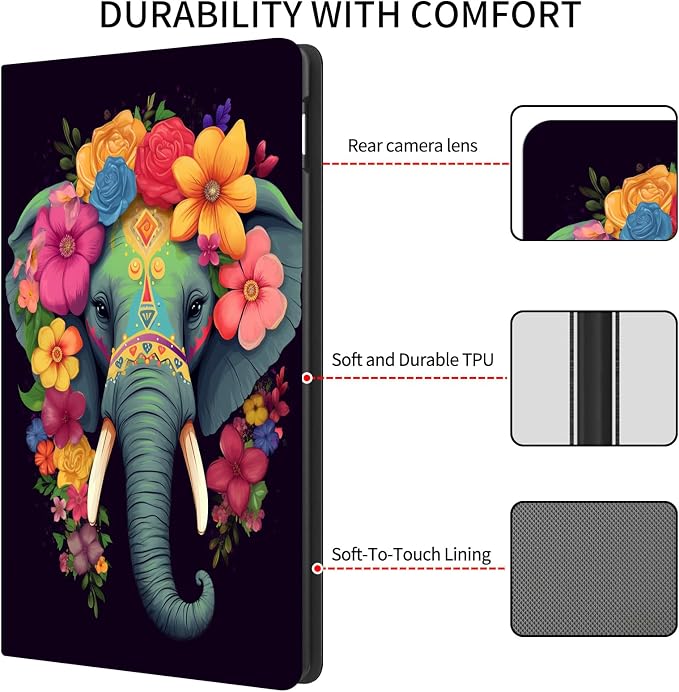 Case for 7 All-New Kindle Paperwhite (12th Generation 2024) and Kindle Colorsoft Signature Edition CoverSlim PU Leather Smart Cases with Auto Wake/Sleep-Black Cat Night Sky