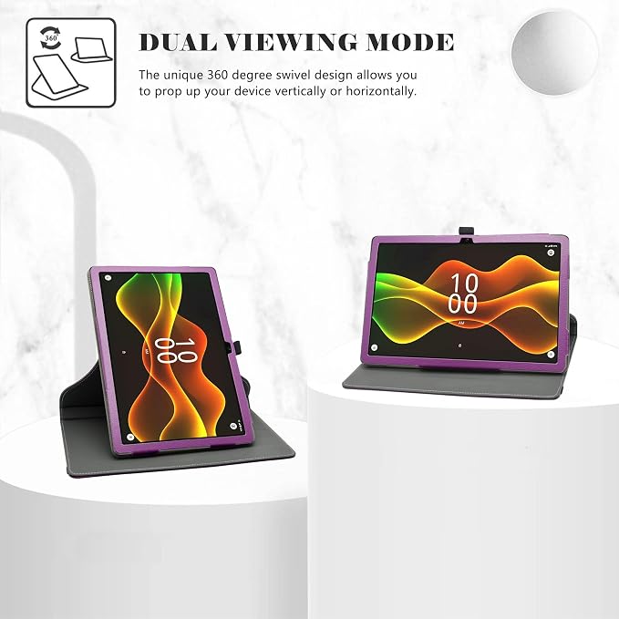 LiuShan Compatible with Boost Celero 5G Tab Case360 Degree Rotation Stand PU Cover for Boost Celero 5G Tab 11 Inch Tablet（Not Fit Other TabletBlack