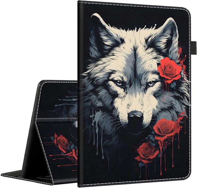Case for Amazon Kindle Fire Max 11 Case (13th Gen 2023 Release) 11，Slim Fit Foldable Standing Cover Case with Auto Sleep/Wake for Fire 11 Max Tablet，Skull and Fire
