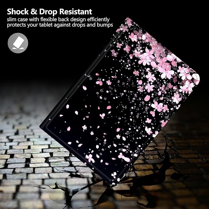 Case for Amazon Fire 7 Tablet 2019/2017 Release 9th/7th Generation PU Leather Smart Protective Cover with Auto Sleep/Wake for Fire 7 2019Beautiful Sunset