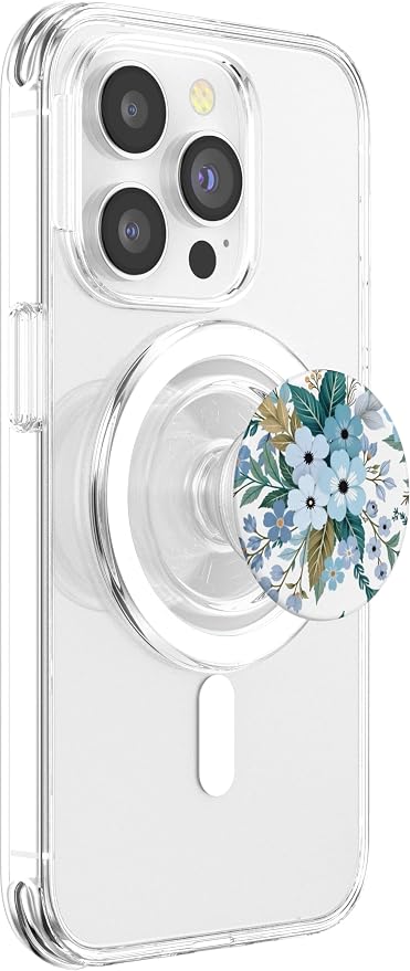 Garden Party Blue PopSockets PopWallet for MagSafe