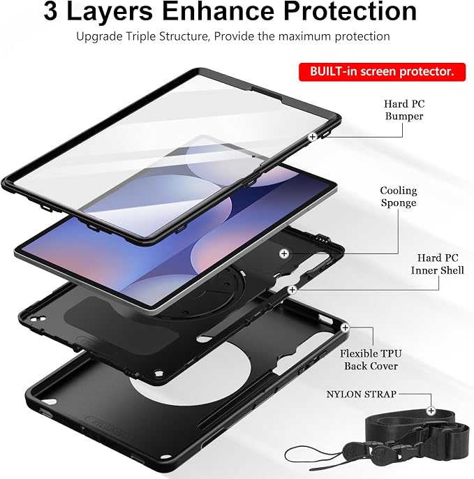 Miesherk STOCK Case for Tab S11 Ultra/S10 Ultra/S9 Ultra/S8 Ultra 14.6 INCH