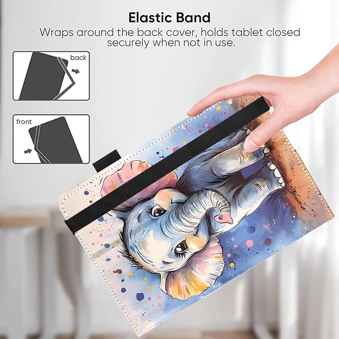 Universal 11 12 Inch Android Tablet Case Slim Fit Standing Cover for 10.9 11 11.5 12 Touchscreen Tablet with Multiple Viewing AnglesBird Tree