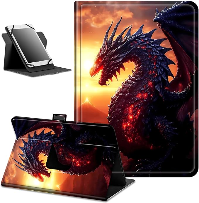 for Google Pixel Tablet Case 2023 Universal Tablet CaseSlim PU Leather Multi-Angle Viewing Cover with 360 Degree Rotatable Kickstand forPixel Tablet 2023 11-inchBlue Wolf