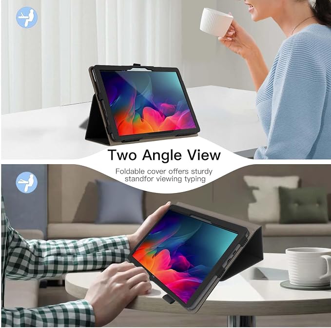 Tablet Case Cover For ApoloMedia EP1095T/ApoloSign EP1095T TabletMulti-Viewing AnglesSlim Light Shell Stand Cover for ApoloMedia EP1095T/ApoloSign EP1095T Tablet with Hand Strap&amp Pencil HolderB
