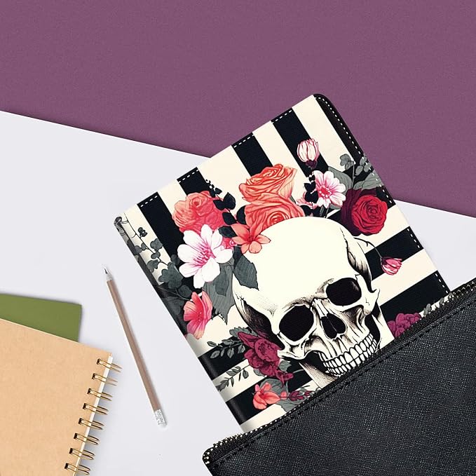 Vintage Floral Astronaut iPad 9th Gen Case - 10.2 Inch Standing Cover with Auto Sleep/Wake