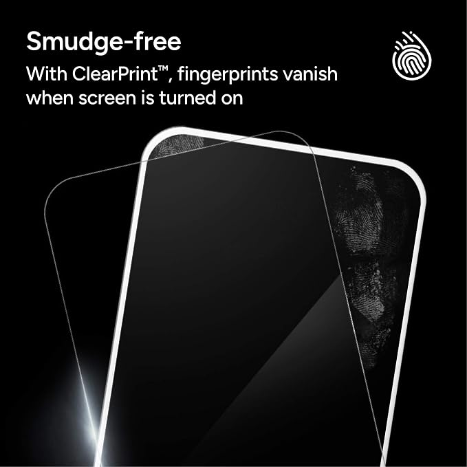 ZAGG InvisibleShield Glass Screen Protector for iPhone 15 Pro Max - 3X Stronger Tempered Glass Scratch &amp Impact Protection Smudge-Resistant Easy to Install - Clear