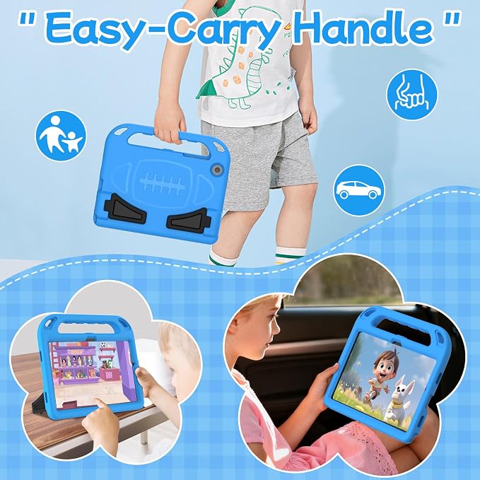 BMOUO Kids Case for Samsung Galaxy Tab A11+ Plus 11” 2026/A9+ Plus 2023 11 inch Tablet with Screen Protector Shockproof Lightweight Stand Handle Galaxy Tab A11 Plus/A9 Plus Case for Kids Black