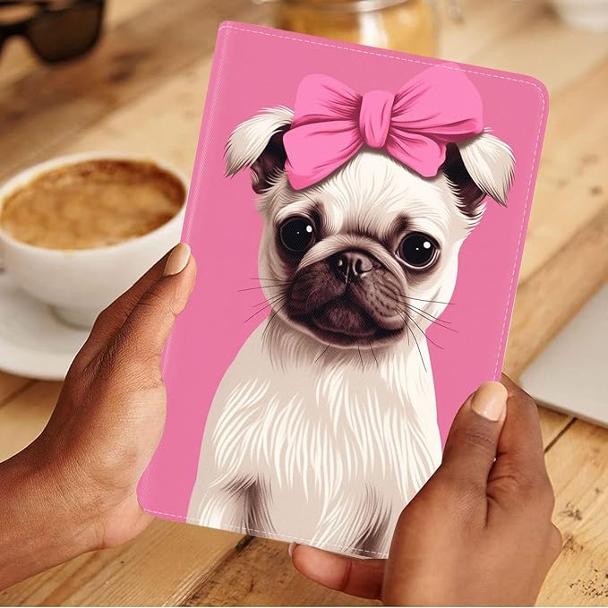 Case for Samsung Galaxy Tab A 8.0 2019 (SM-T290/T295/T297) Slim Lightweight PU Leather Stand Cover with Auto Wake/Sleep for Galaxy Tab A 8.0 Inch Abstract Watercolor Art Dogs