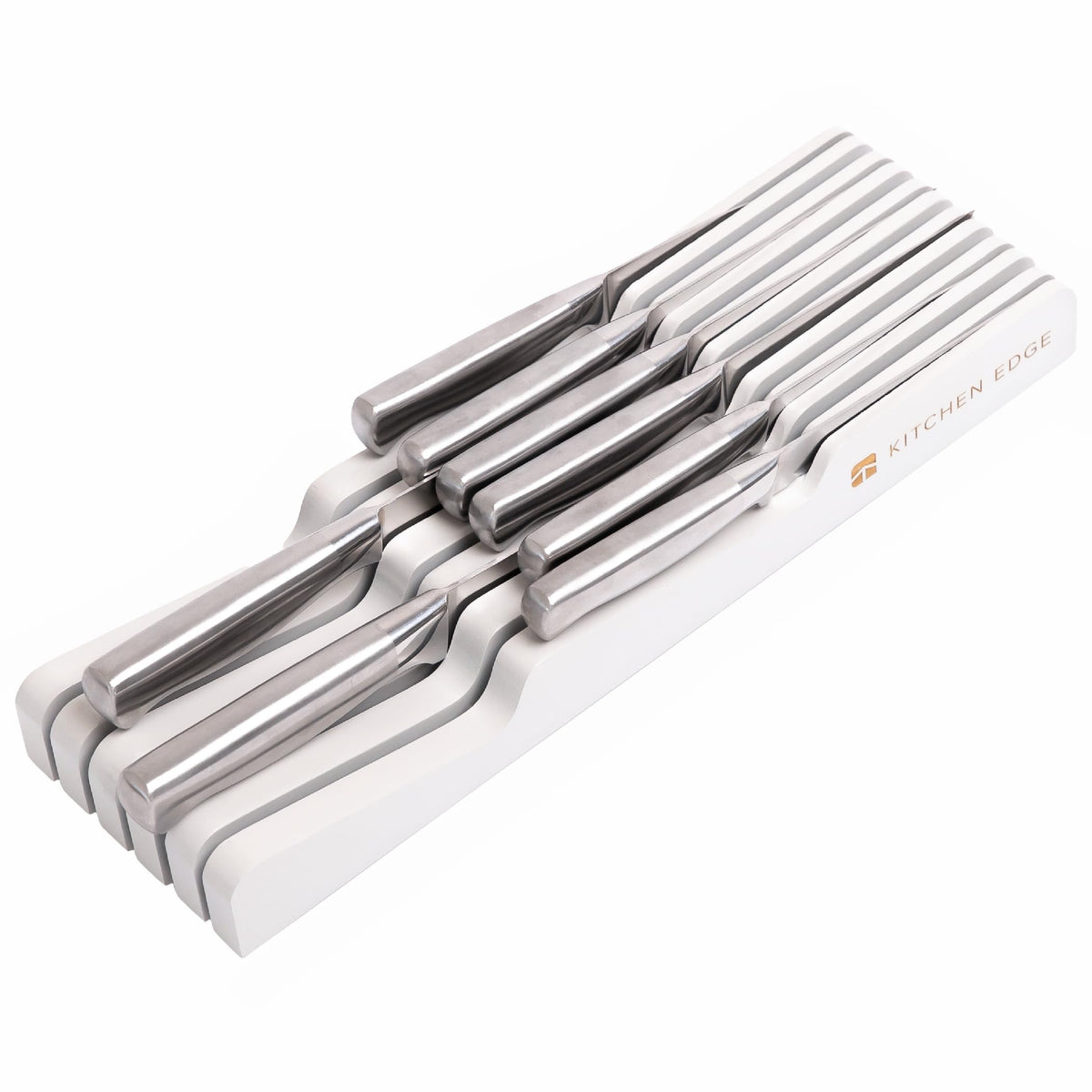 KitchenEdge In-Drawer Knife Block Holder, 11 Slots, Bamboo
