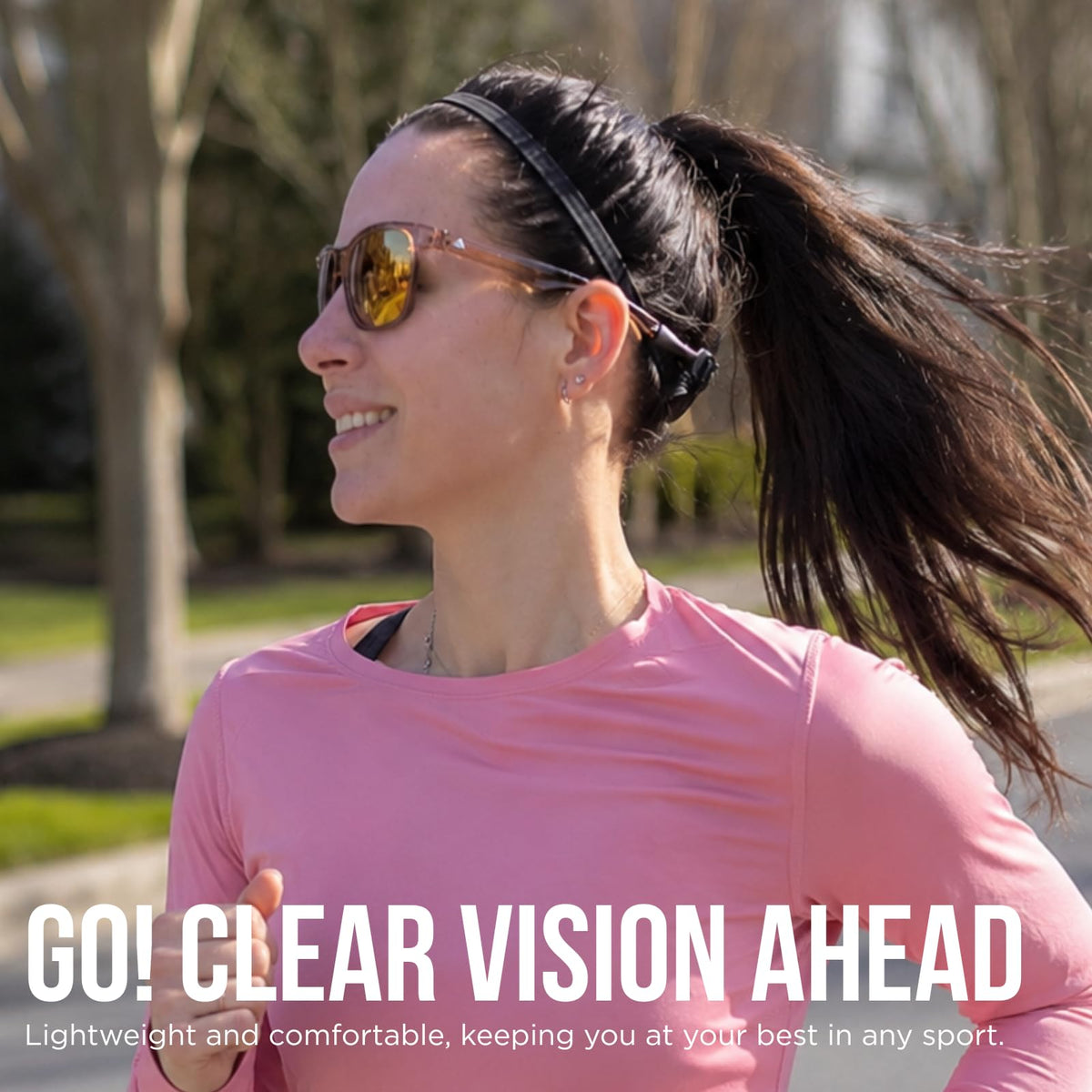 AEROX Oversized Polarized Running Sports Sunglasses for Women, Lightweight
