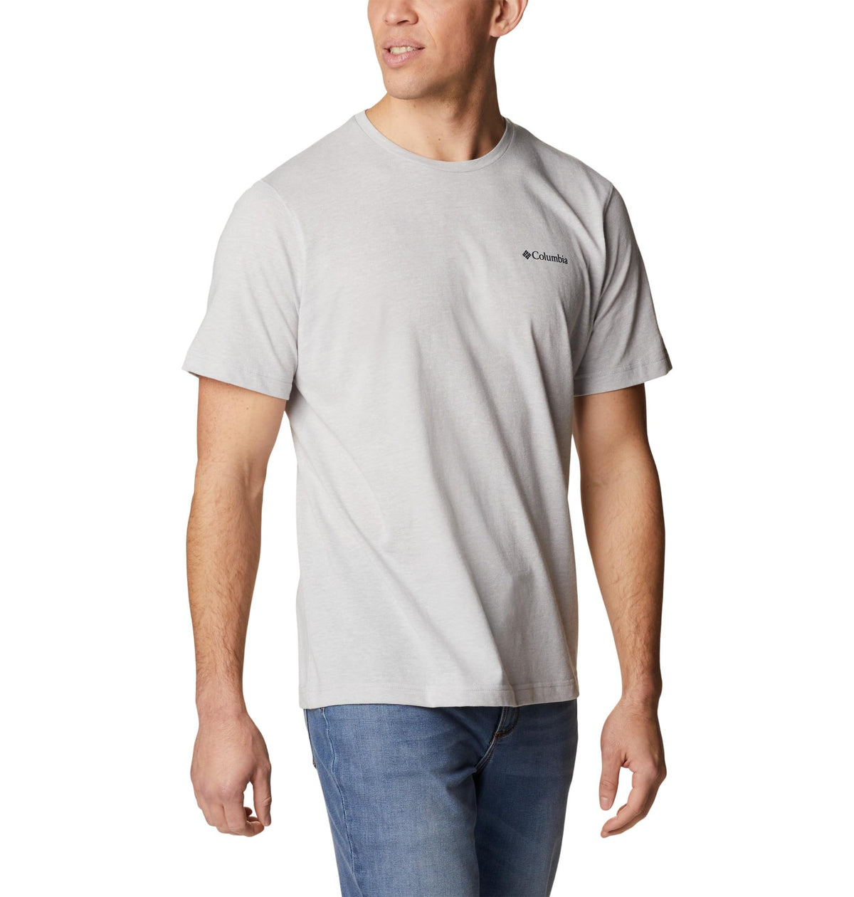 Columbia Mens Thistletown Hills Short Sleeve T-Shirt, Columbia Grey Heather, XX-Large