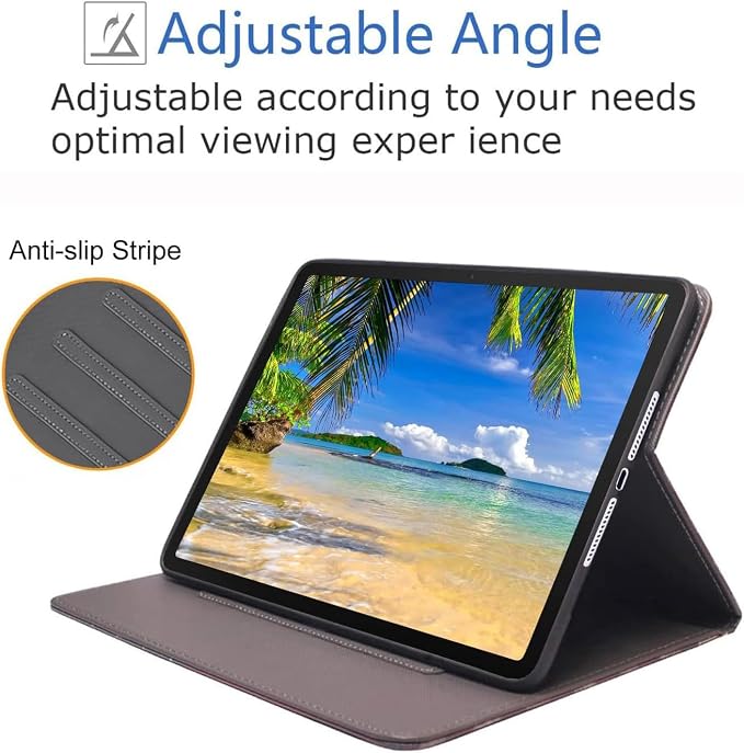 Case for iPad (A16) 11th Generation 11 Inch 2025 iPad 10th Generation 10.9 Inch 2022 Adjustable Stand Auto Wake/Sleep Smart Leather Case African American Black Girl