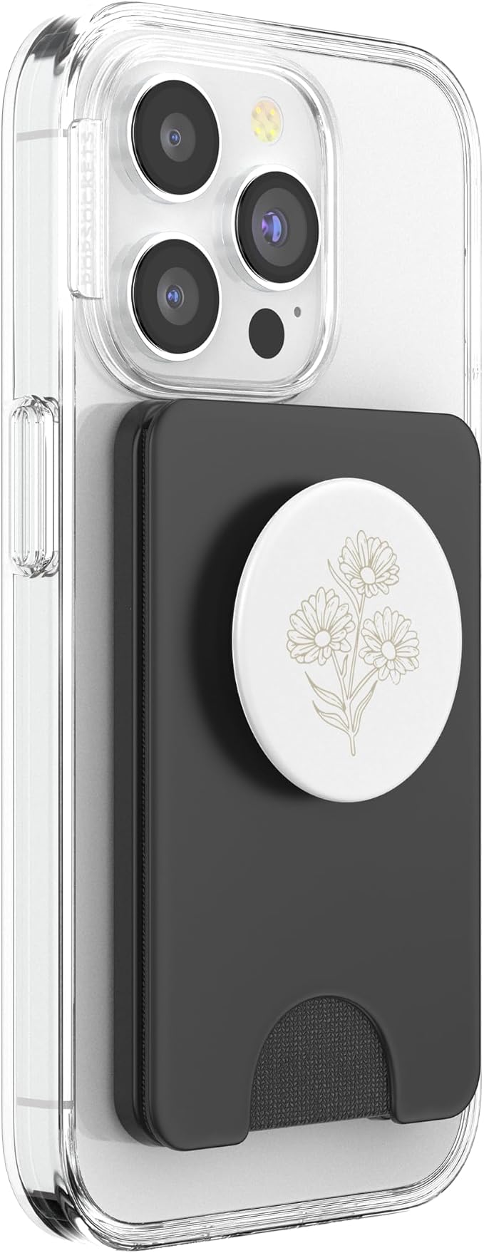 Beige White Daisy PopSockets Adhesive PopGrip