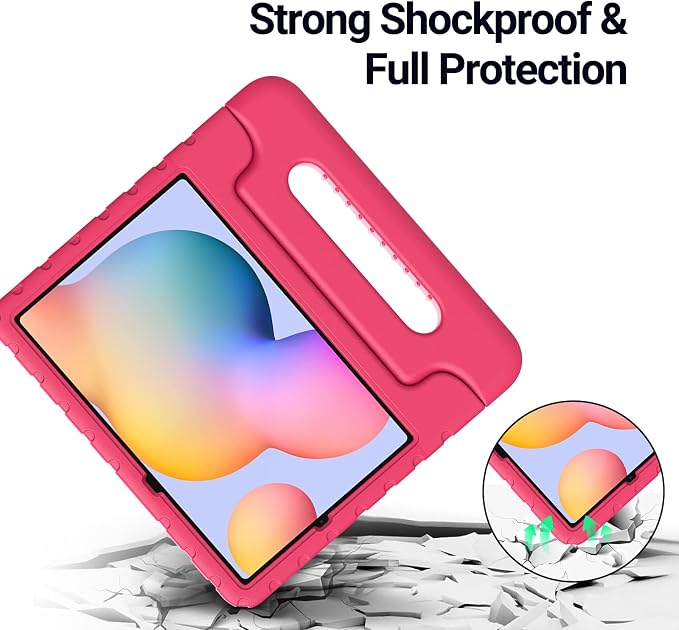 Kids Case for Samsung Galaxy Tab S6 Lite Shockproof Handle Stand Blue | Lightweight Kids Friendly EVACompatible with Samsung Galaxy Tab S6 Lite 10.4 Inch 2024/2022/2020 Release S Pen Holder