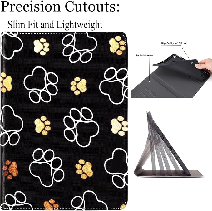 Case for Galaxy Tab S5e Case 2019 10.5 Tablet SM-T720/T725，Anti Slide Premium PU Leather Multi-Angle Viewing Folio Stand Case Cover for Samsung Galaxy Tab S5e Tablet 10.5 Inch - Black Cat Art