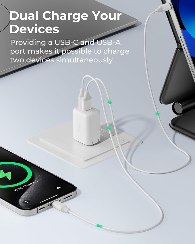 iOttie RapidVolt 20W Car Charger. Type C High-Speed USB-C Phone Charger Power Adapter for Apple Android and Samsung Phones and Tablets
