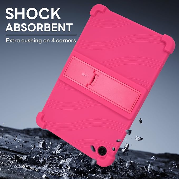 RSAquar Silicone Case for T-Mobile REVVL Tab 2 10.1 (2025) – Soft Shockproof Protective Cover Lightweight Portable Design – Black