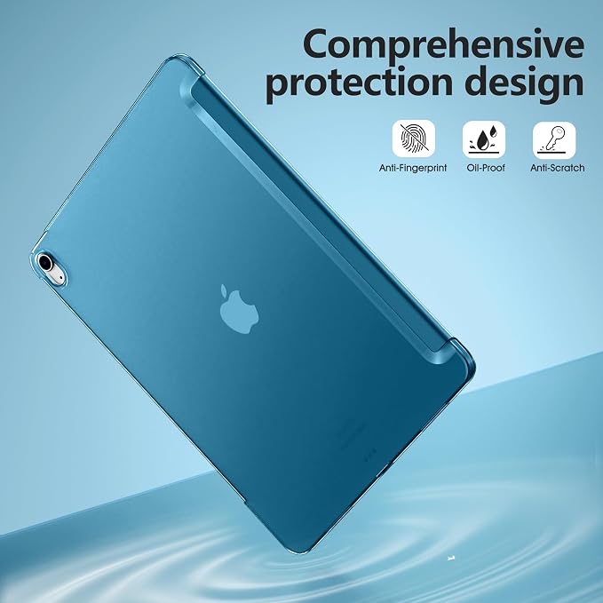 for iPad Air 13 Inch Case M4/M3/M2(2026/2025/2024) Lavender | Slim Trifold Stand Protective Cover with Translucent Hard Back for iPad Air 13 Case Support Touch ID Auto Wake/Sleep