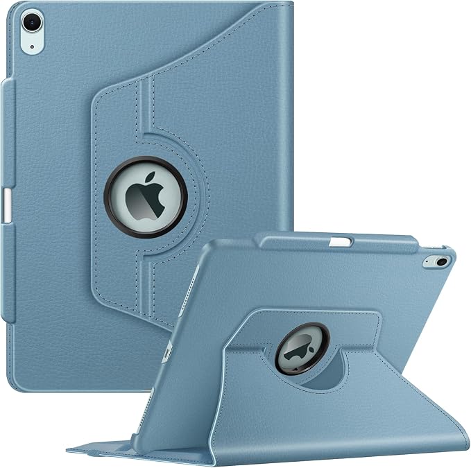 Fintie Rotating Case for iPad Air 13-inch M4/M3/M2 (2026/2025/2024) | 360° Swivel Stand Landscape &amp Portrait Viewing Shockproof Protective Cover Pencil Holder Auto Sleep/Wake Black