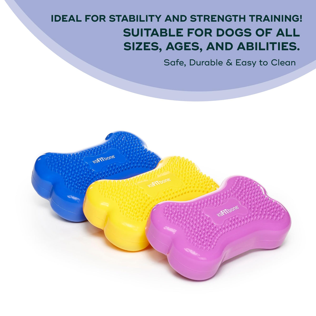 FitPaws® Mini K9FITbone® Dog Balance and Exercise Equipment, Mango, 2-Pack