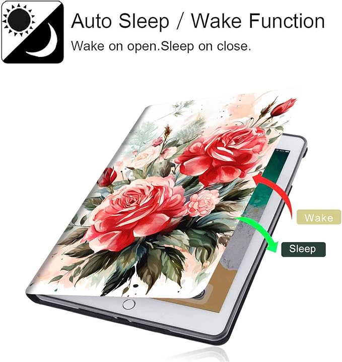 Case for New iPad (A16) 11th Generation 11 Inch 2025for iPad 10th Generation 2022 10.9 Inch Multi-Angle Stand Smart Cover Shockproof with Auto Wake/Sleep Baby Dragon