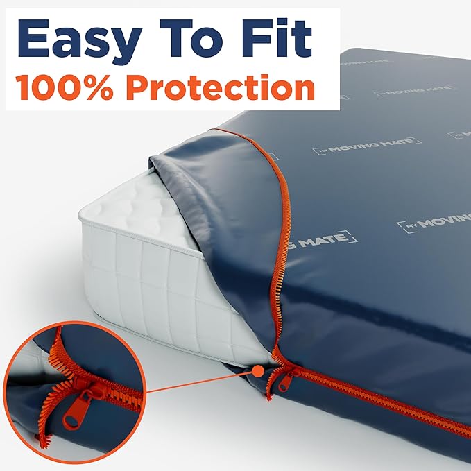 Queen Size Mattress Bag for Moving and Storage - Opaque with Zip