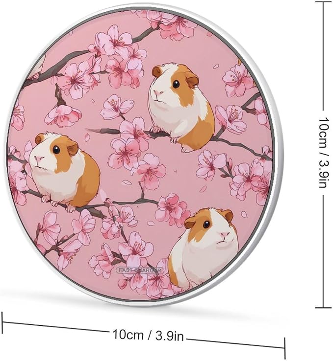 Guinea Pigs Cherry Wireless Charger Portable Charging Pad | LightweightAll Smartphone