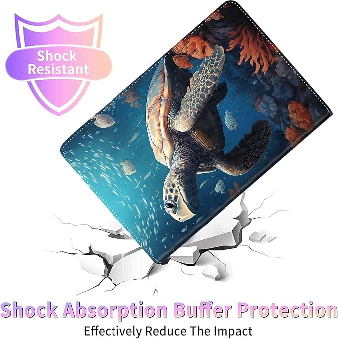 Case for New iPad (A16) 11th Generation 11 Inch 2025for iPad 10th Generation 2022 10.9 Inch Multi-Angle Stand Smart Cover Shockproof with Auto Wake/Sleep Baby Dragon