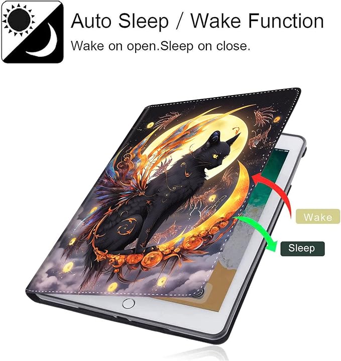 Case for New iPad (A16) 11th Generation 11 Inch 2025for iPad 10th Generation 2022 10.9 Inch Multi-Angle Stand Smart Cover Shockproof with Auto Wake/Sleep Baby Dragon