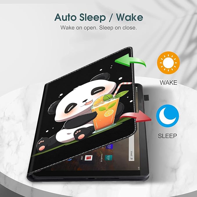 Case for All-New Amazon Fire HD 10 and 10 Plus Tablet (13th/11th Generation 2023/2021 Release) 10.1 - Slim Fit Standing Cover with Auto Sleep/Wake，Wolf