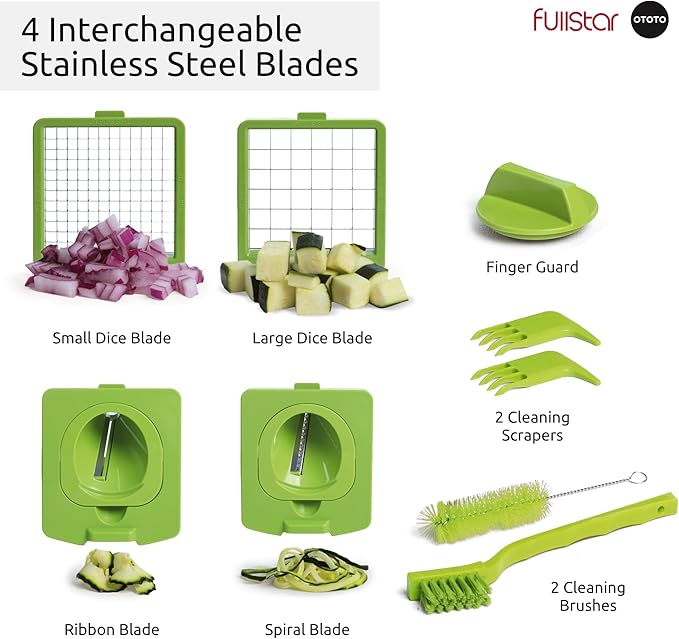 Fullstar X OTOTO Croc Chop - Vegetable Chopper & Spiralizer