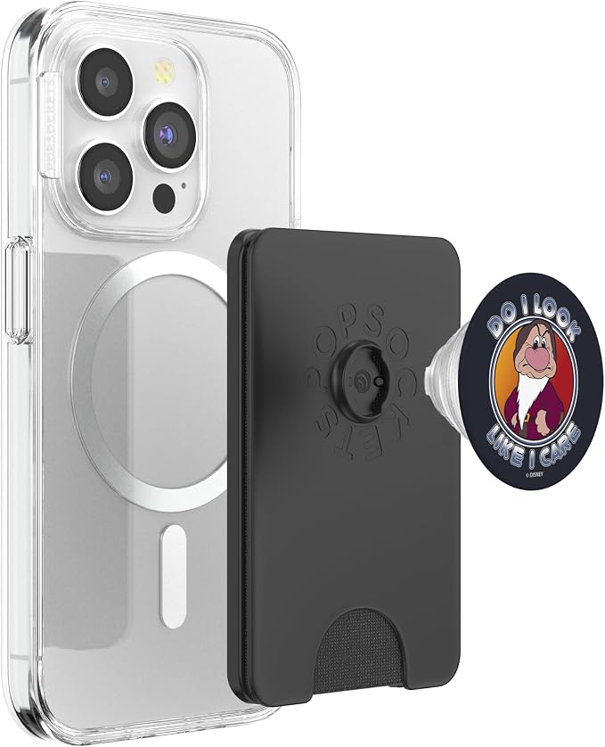 Disney Snow White Dwarf Grumpy Do I Look Like I Care PopSockets Adhesive PopGrip